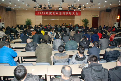 公司召开2012年度总结表彰大会 公司召开2012年度总结表彰大会