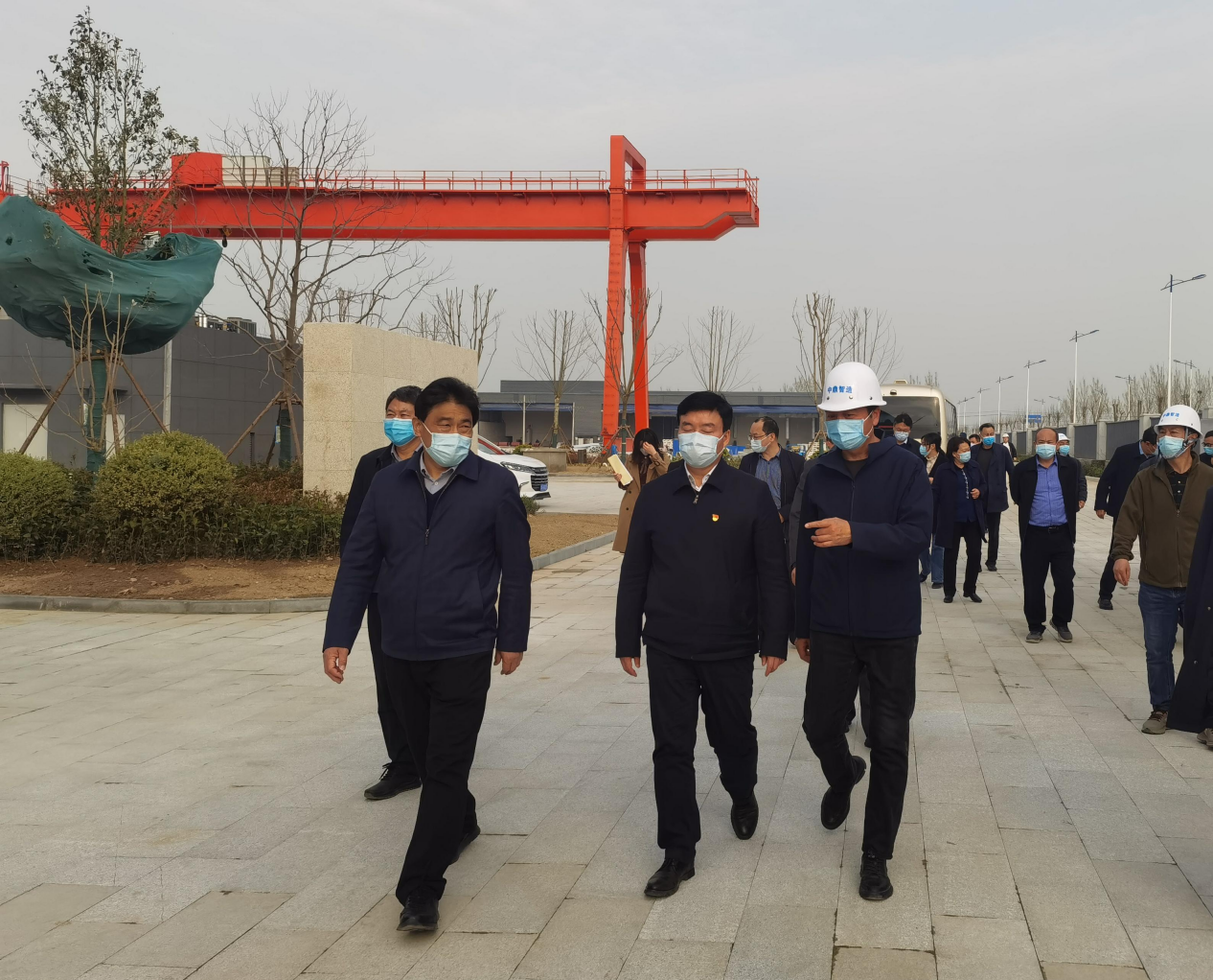 新乡市市委常委、市人大主任、组织部部长王乐新一行      莅临中鼎智造科创园（原阳）视察调研