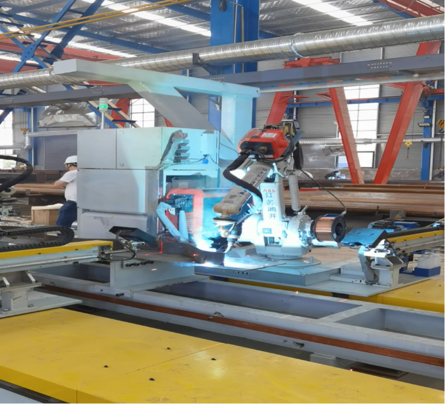 省道304濮阳白堽黄河公路大桥波形钢腹板箱梁首片梁成功架设